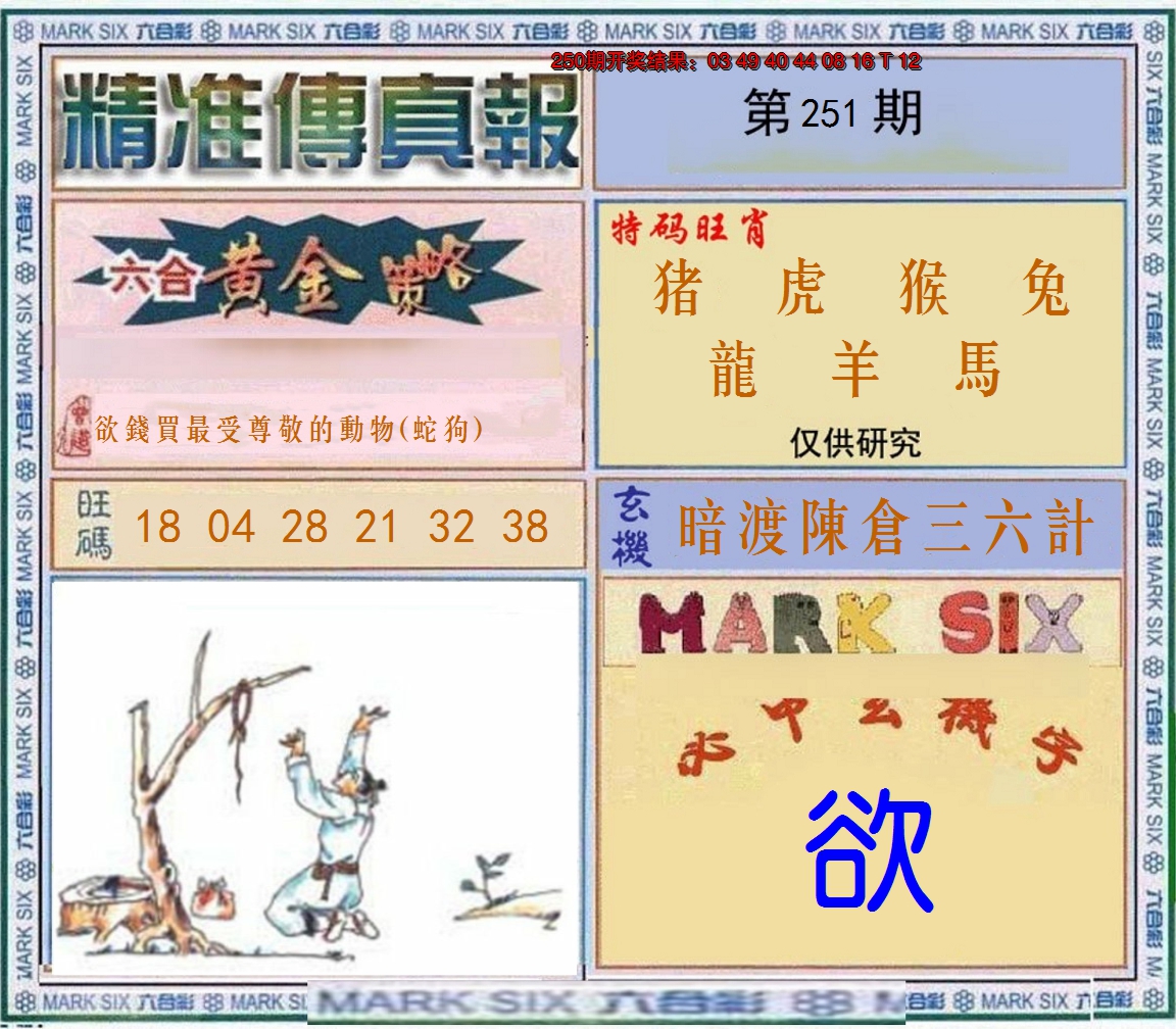 2024251期精准<傳真報>