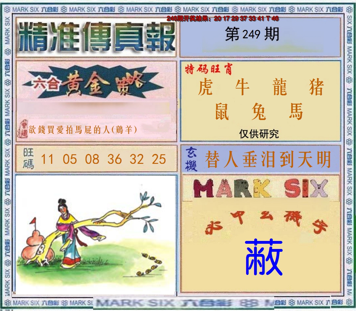 2024249期精准<傳真報>