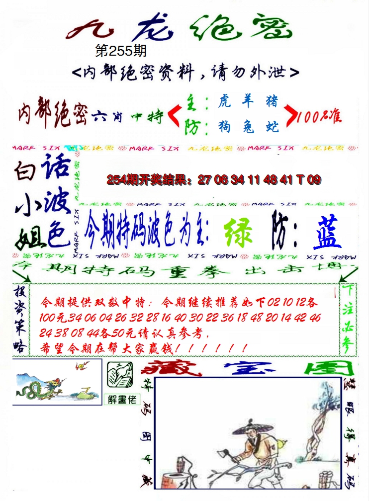 2024255期九龙密报