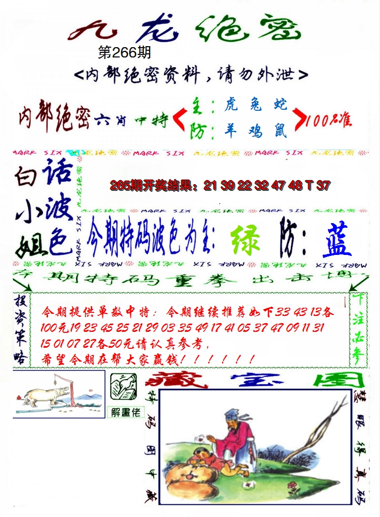 2024266期九龙密报