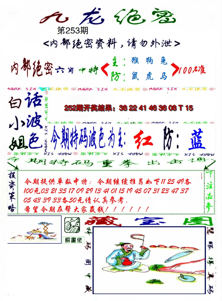 2024253期九龙密报