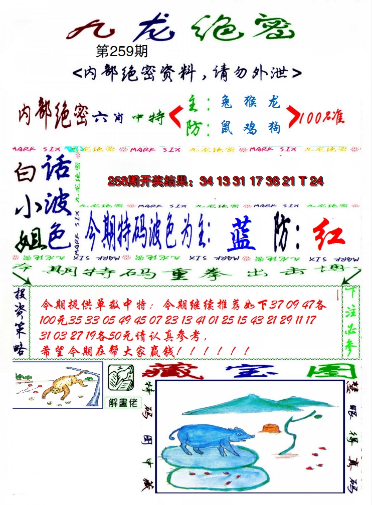 2024259期九龙密报