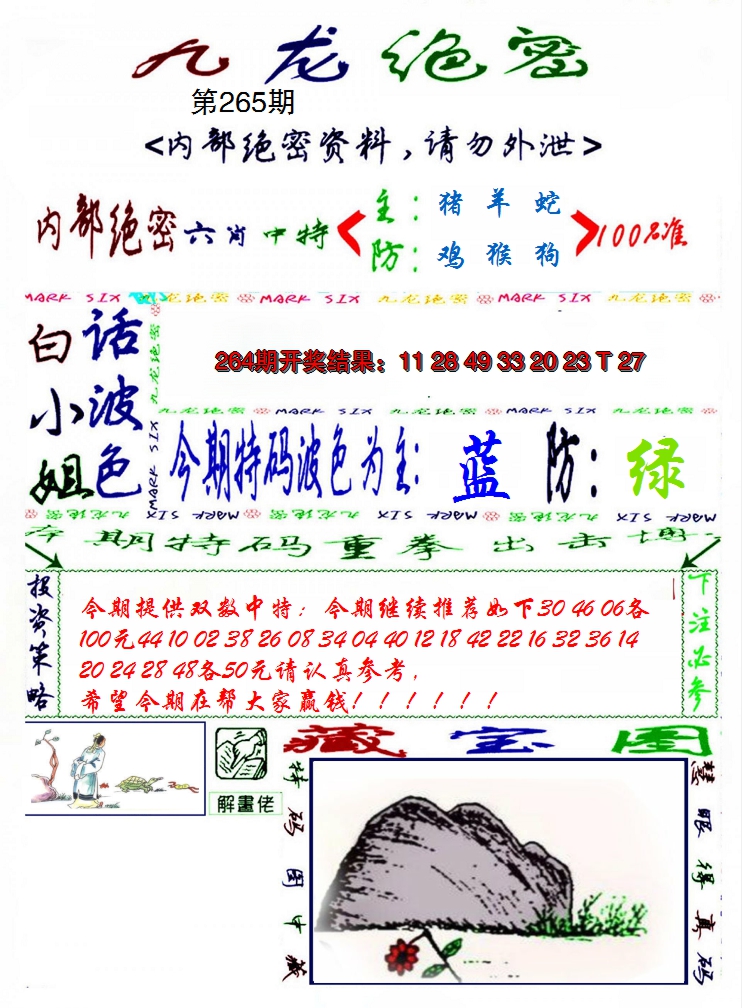 2024265期九龙密报