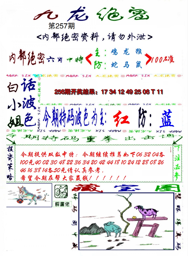 2024257期九龙密报