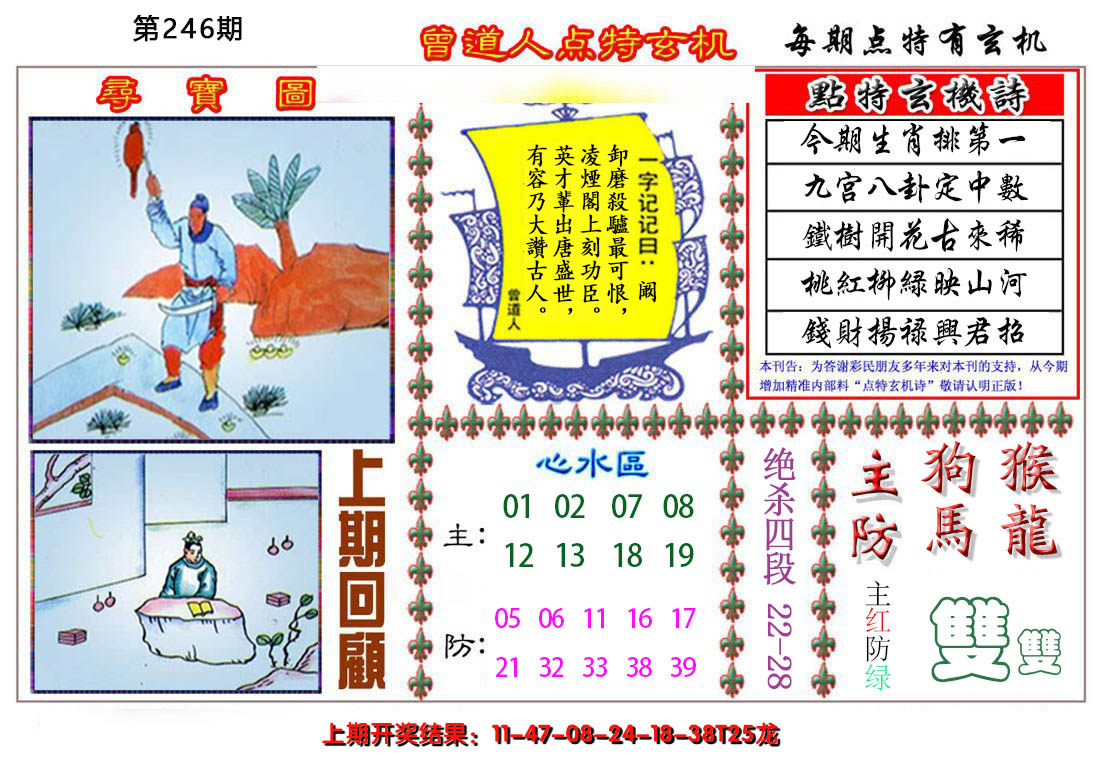 2024246期曾道人点特玄机