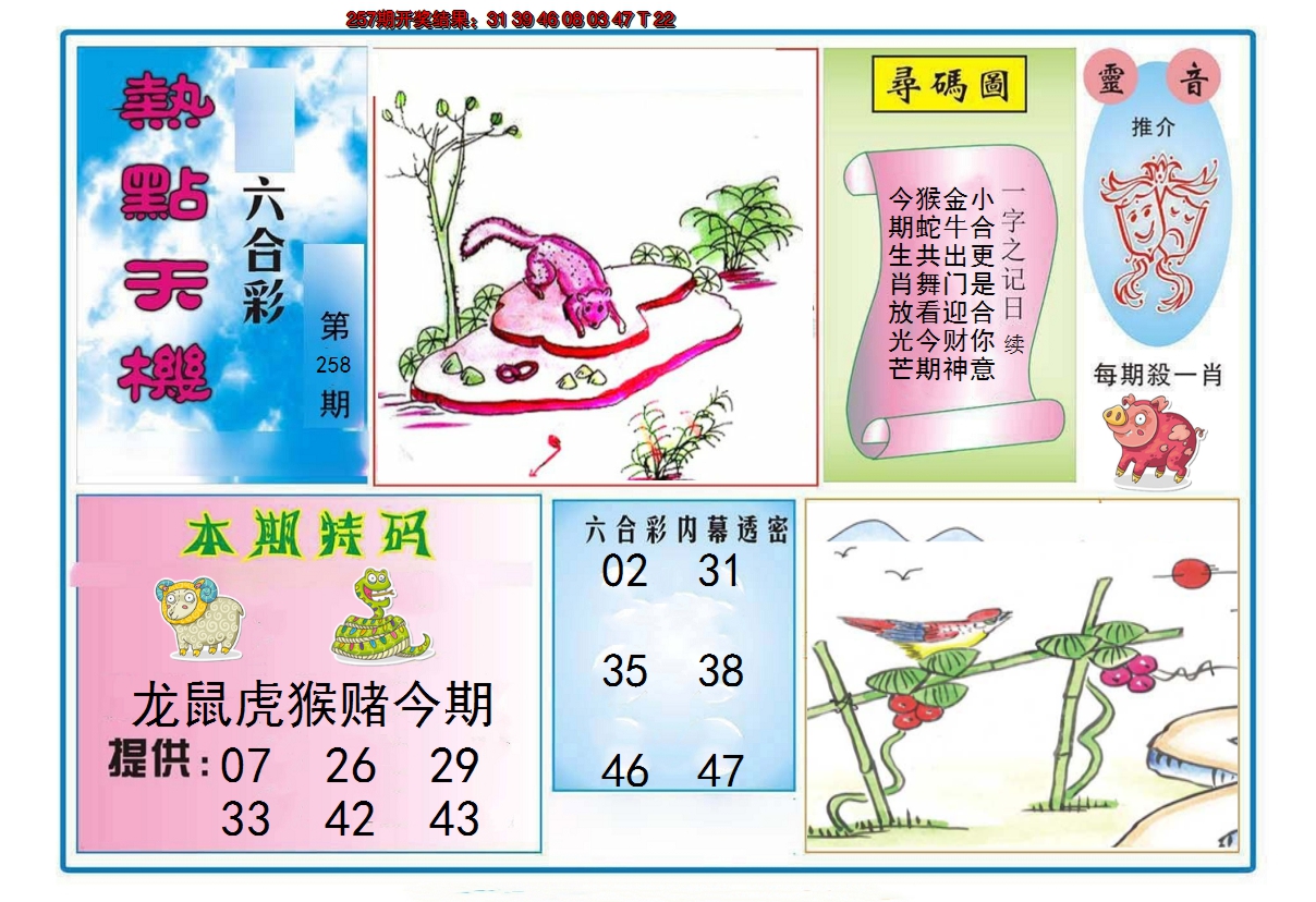 2024258期热点天机