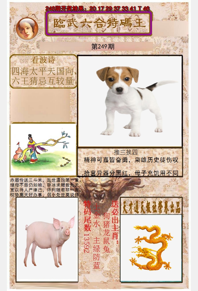 2024249期临武六合特码王
