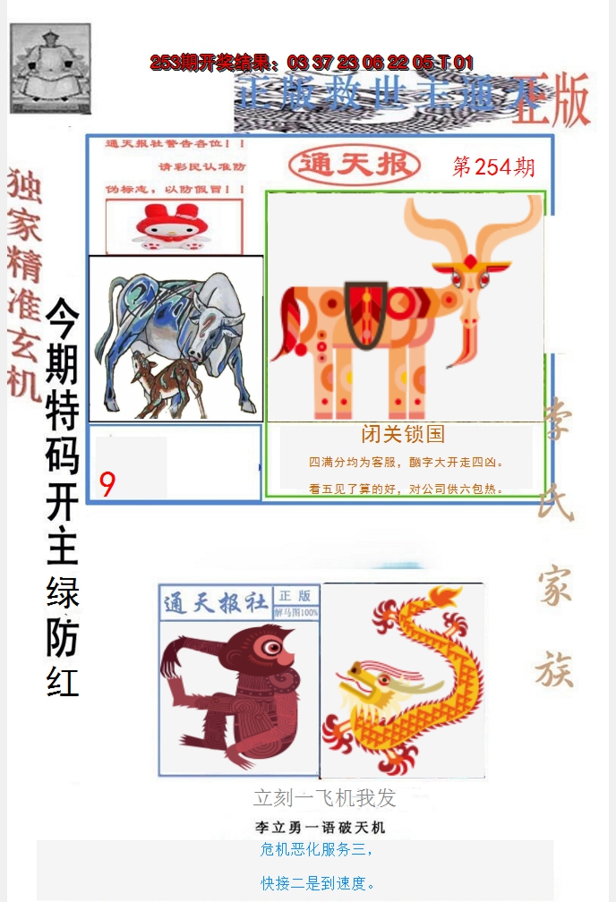 2024254期李力勇通天报