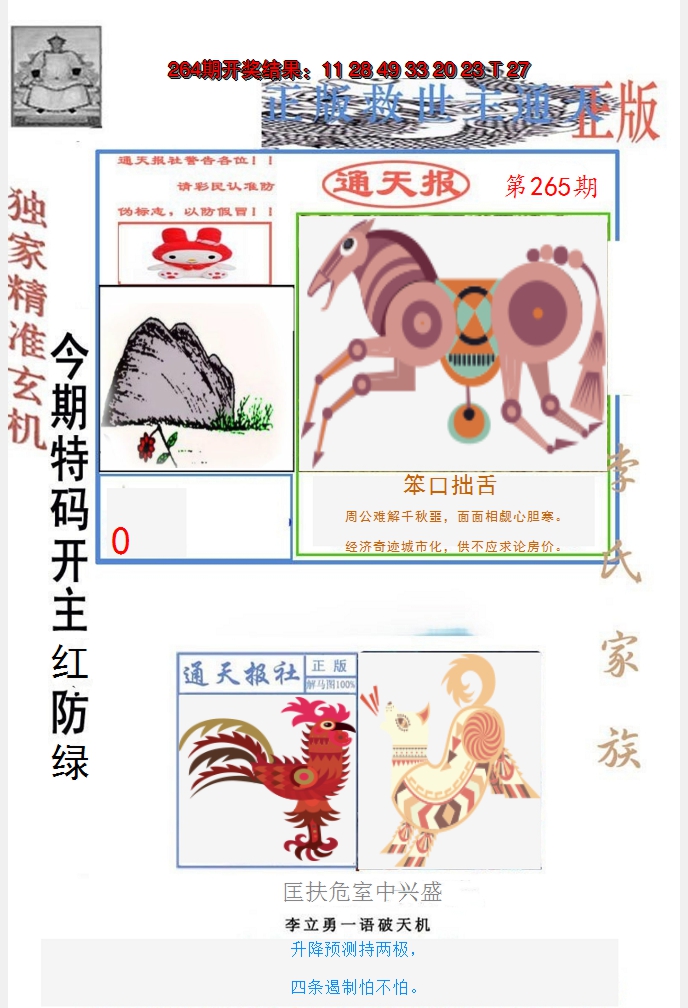 2024265期李力勇通天报
