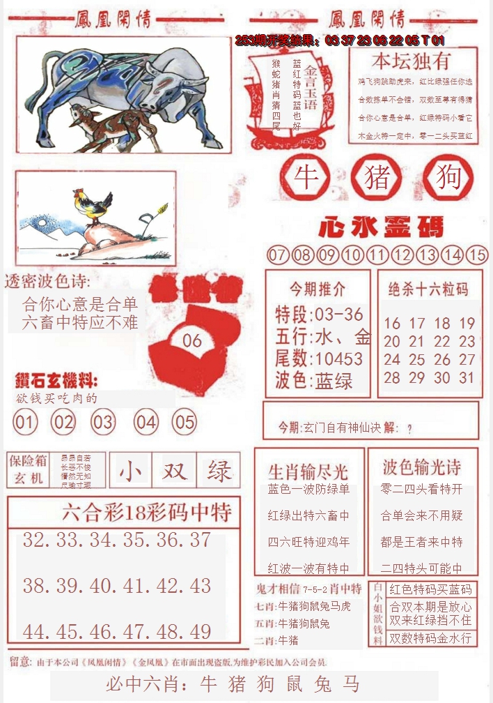 2024254期凤凰闲情B