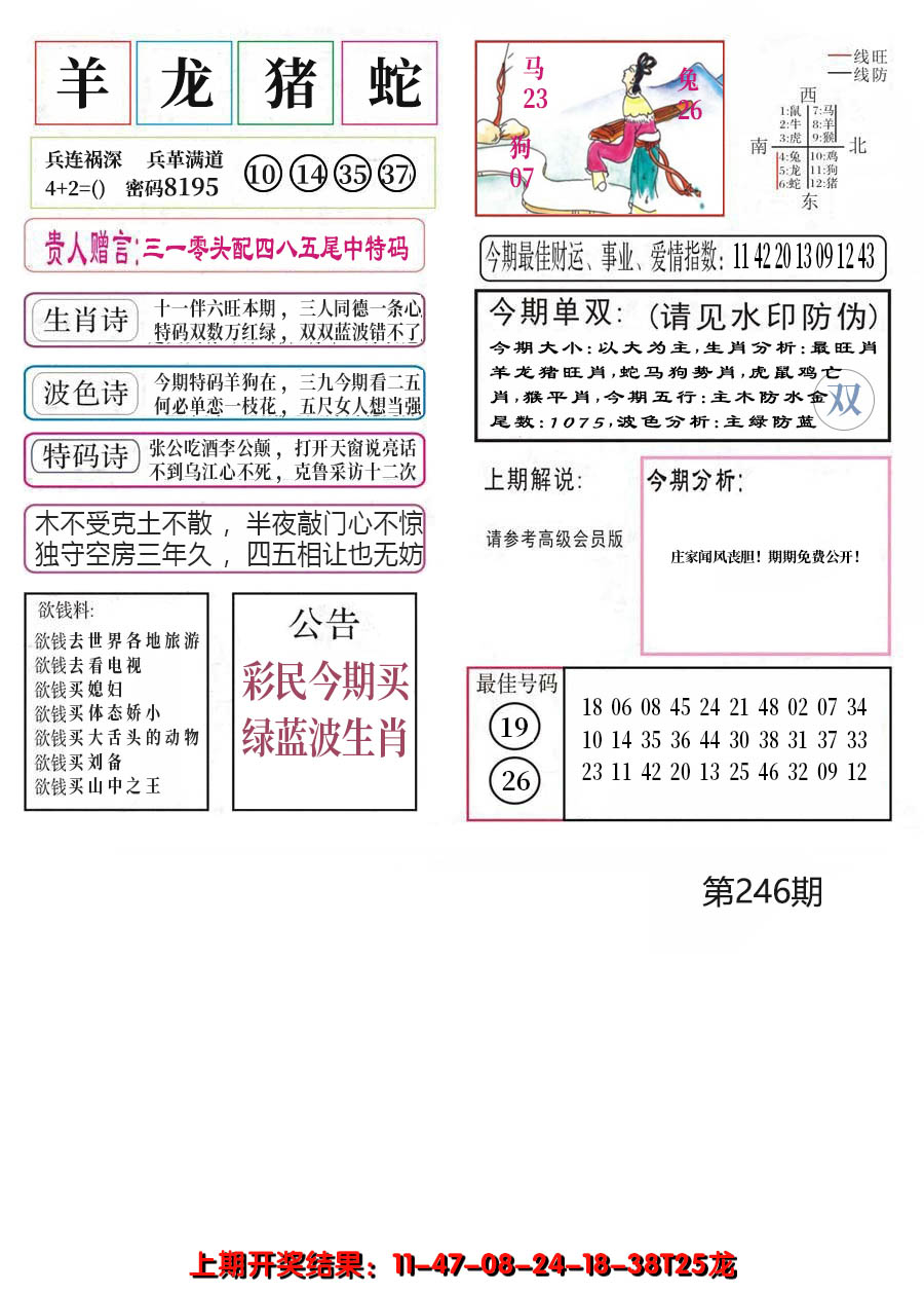 2024246期凤凰闲情A