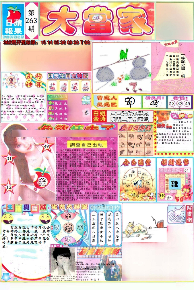 2024263期彩卷后庄A