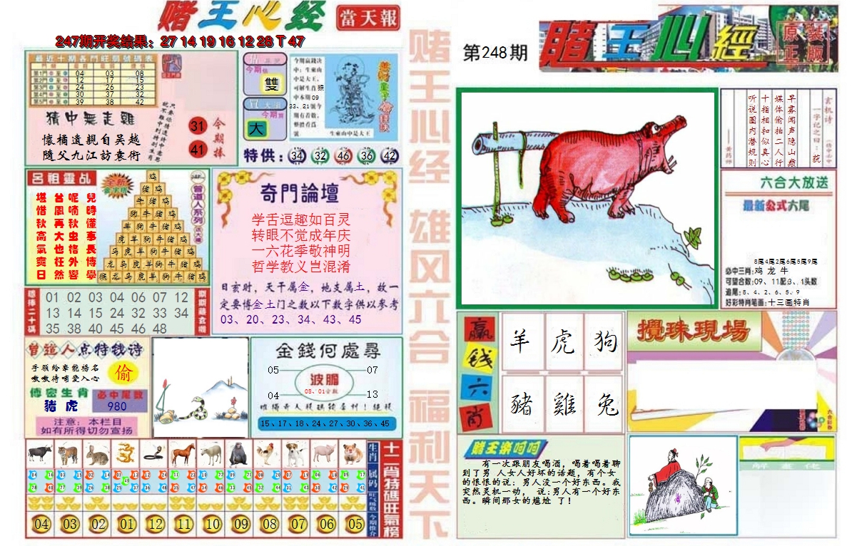 2024248期赌王心经