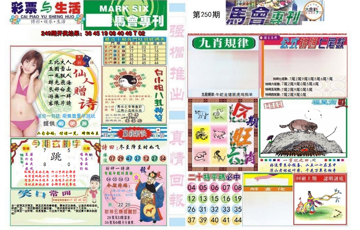 2024250期马会专刊A