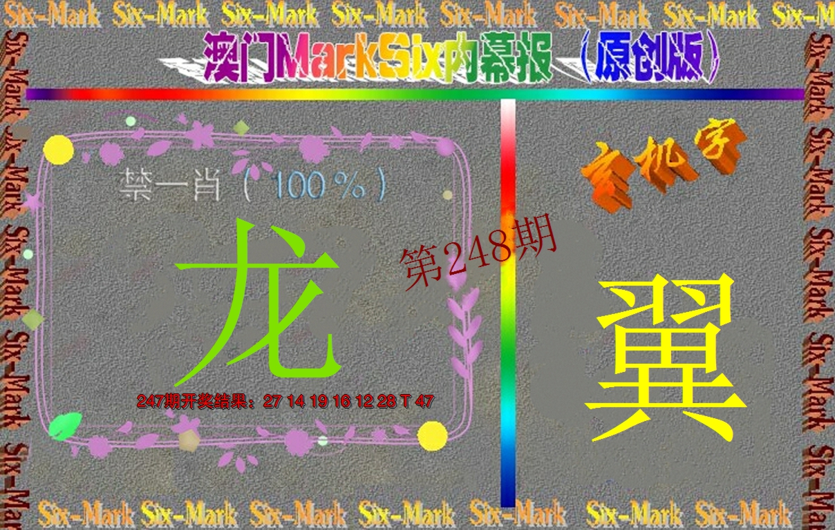 2024248期赛马会内幕报(原创版）