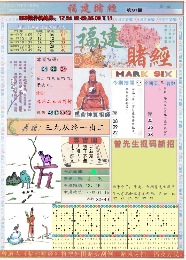 2024257期福建赌经A