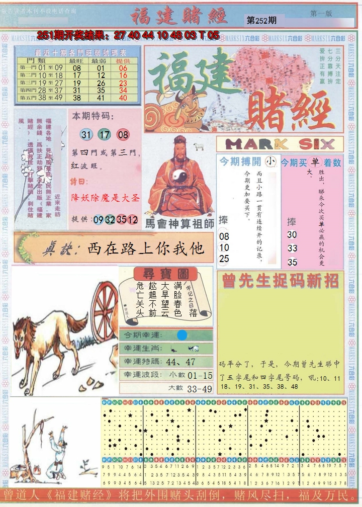 2024252期福建赌经A