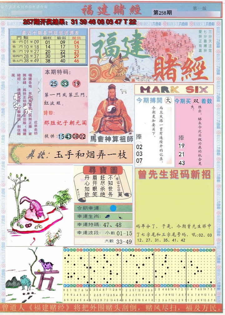 2024258期福建赌经A