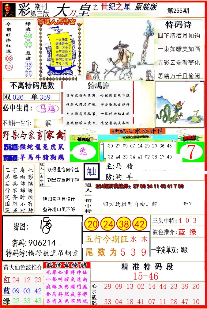 2024255期大刀皇之(世纪之星)