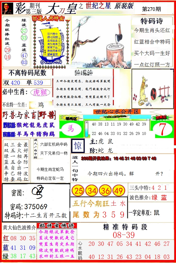 2024270期大刀皇之(世纪之星)