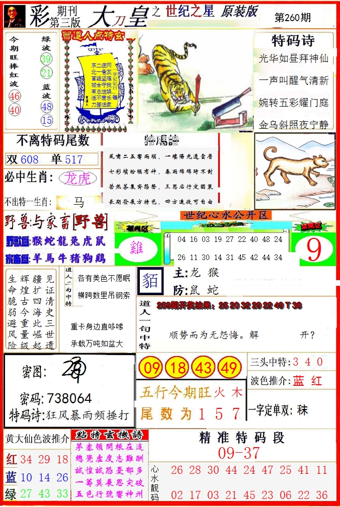 2024260期大刀皇之(世纪之星)