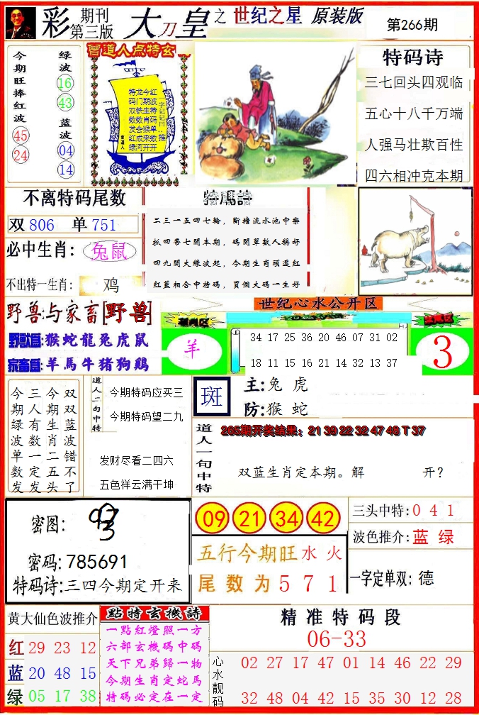 2024266期大刀皇之(世纪之星)