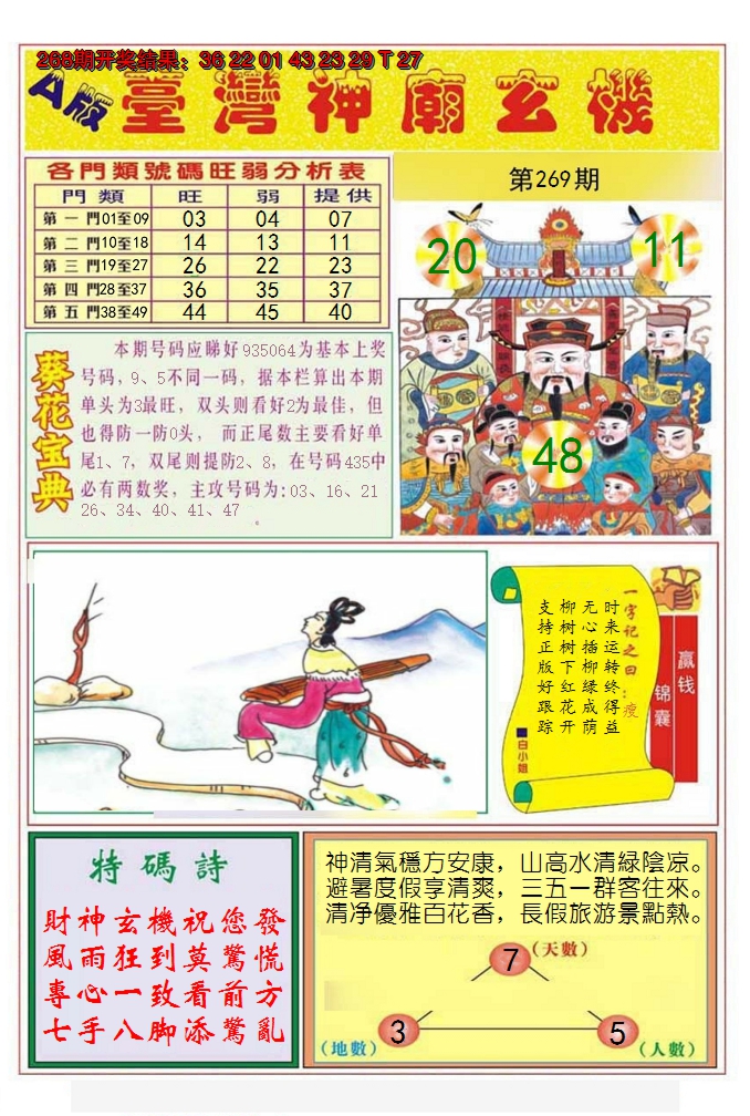 2024269期台湾神庙A