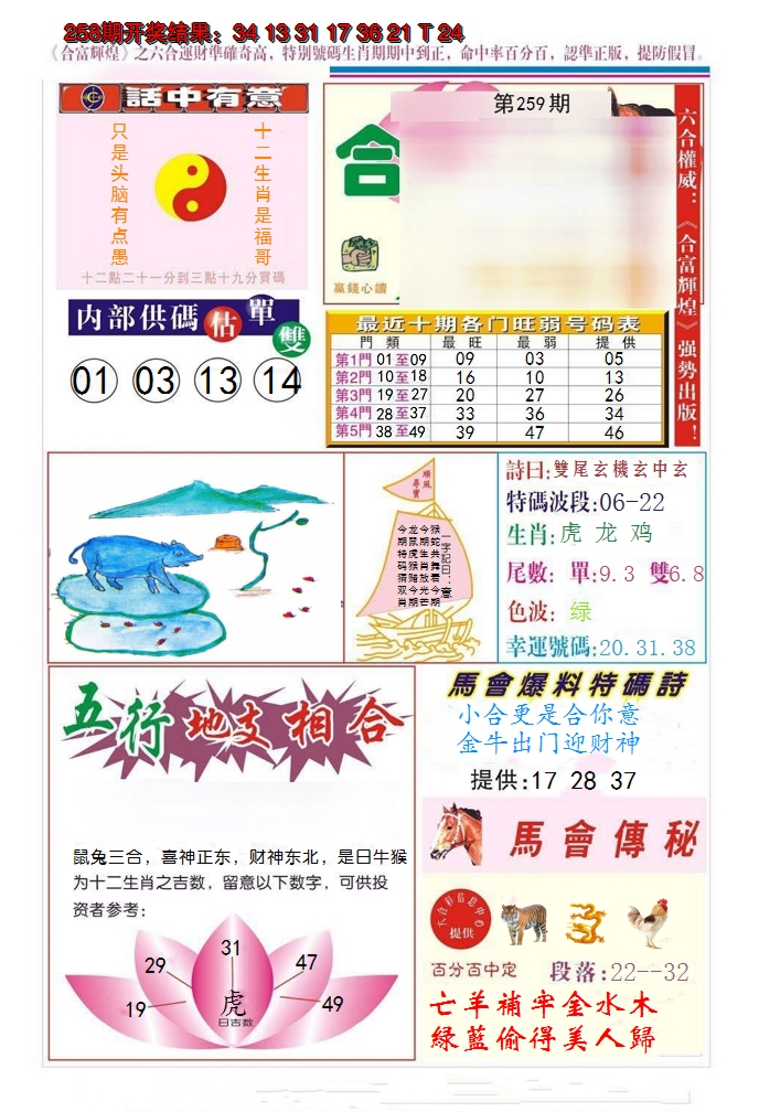 2024259期合富辉煌