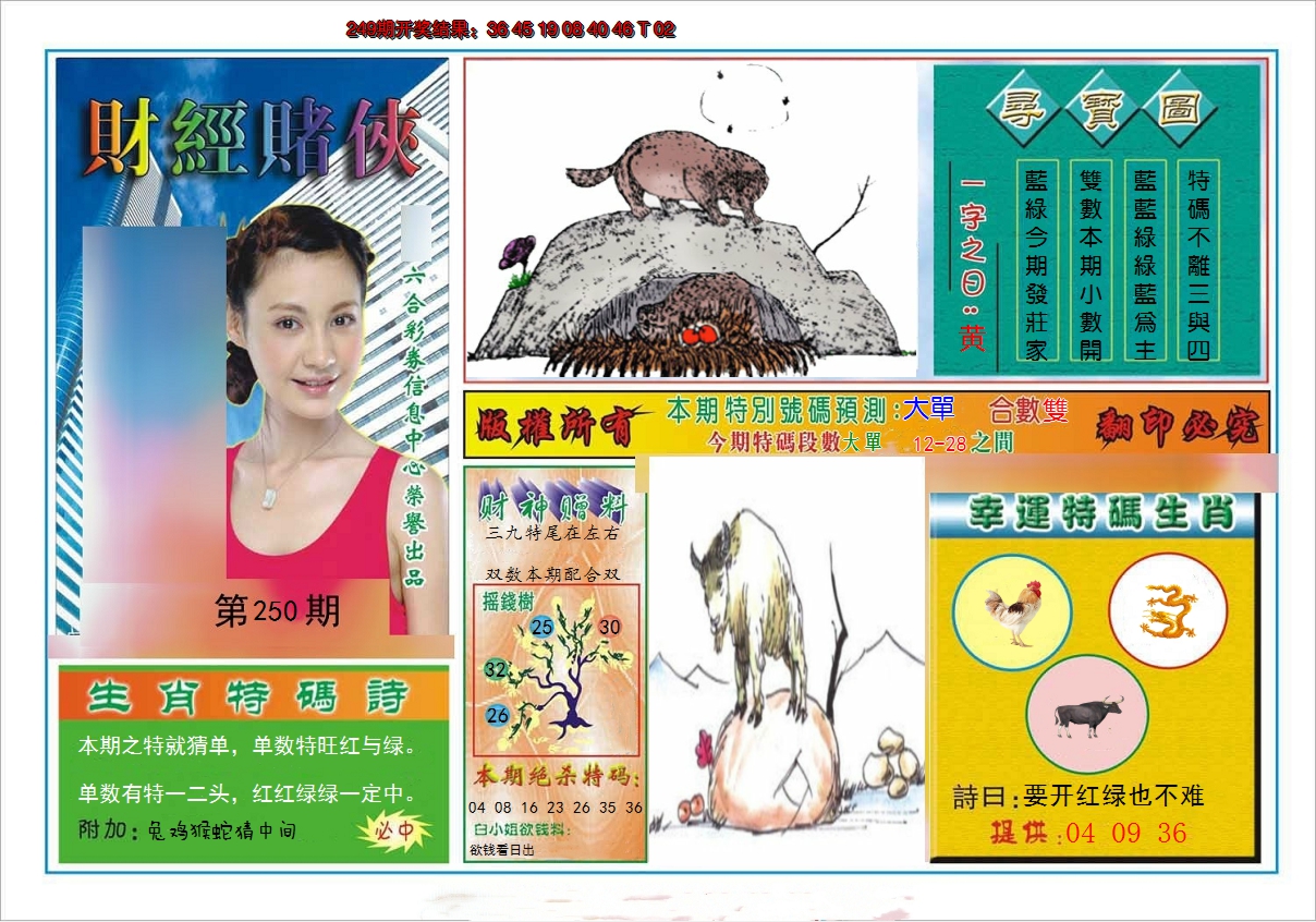 2024250期财经赌侠