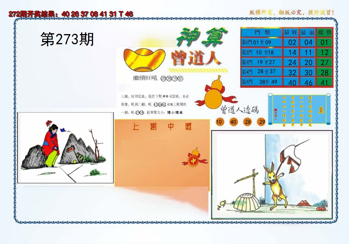2024273期4-神算