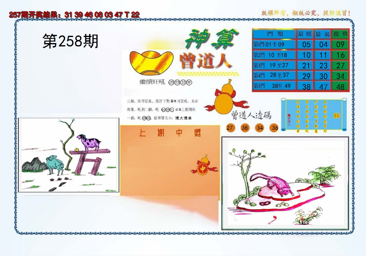 2024258期4-神算