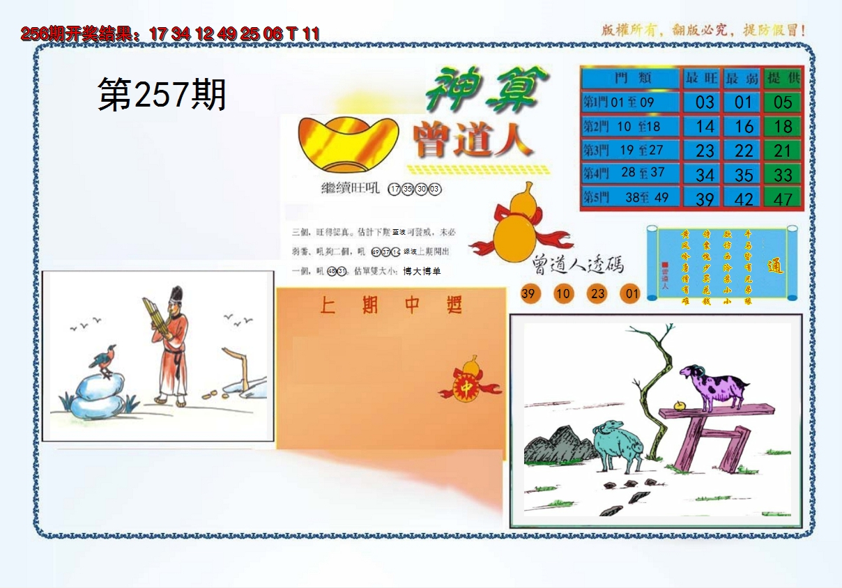 2024257期4-神算