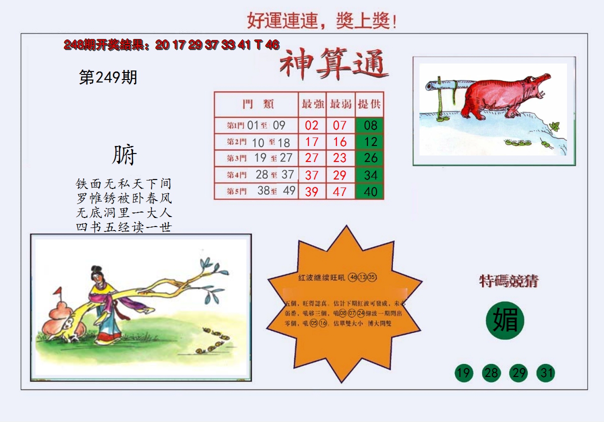 2024249期4-台湾神算