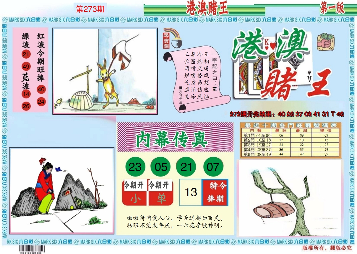 2024273期港澳赌王A