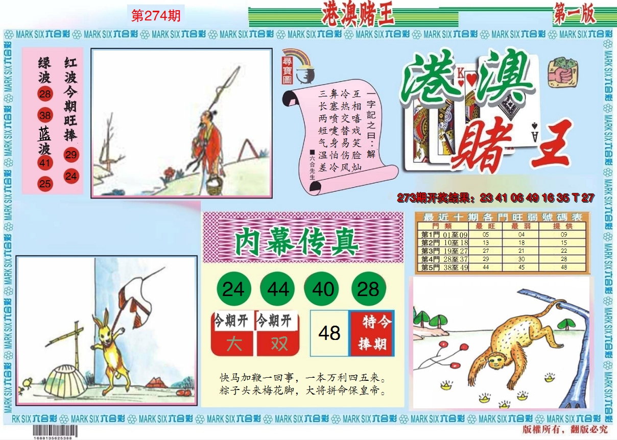 2024274期港澳赌王A