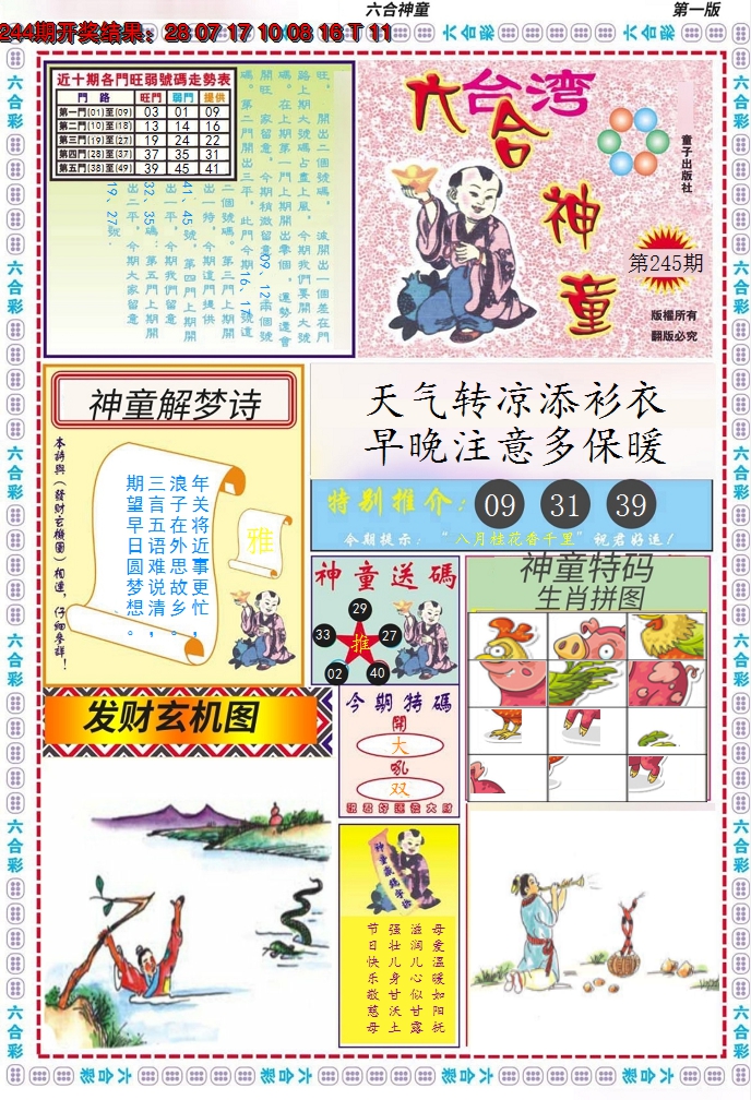 2024245期六合神童A
