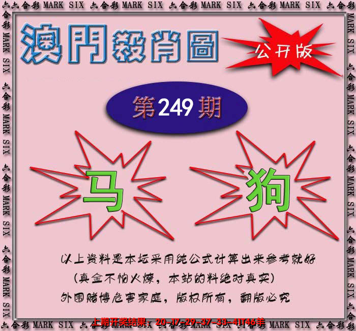 2024249期赛马会杀肖图