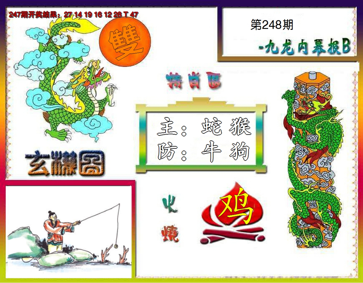 2024248期九龙内幕特肖图B
