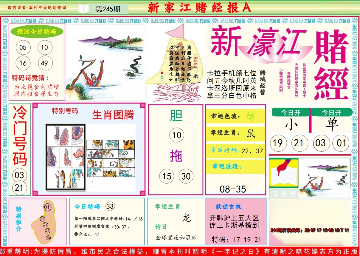 2024245期新濠江赌经A