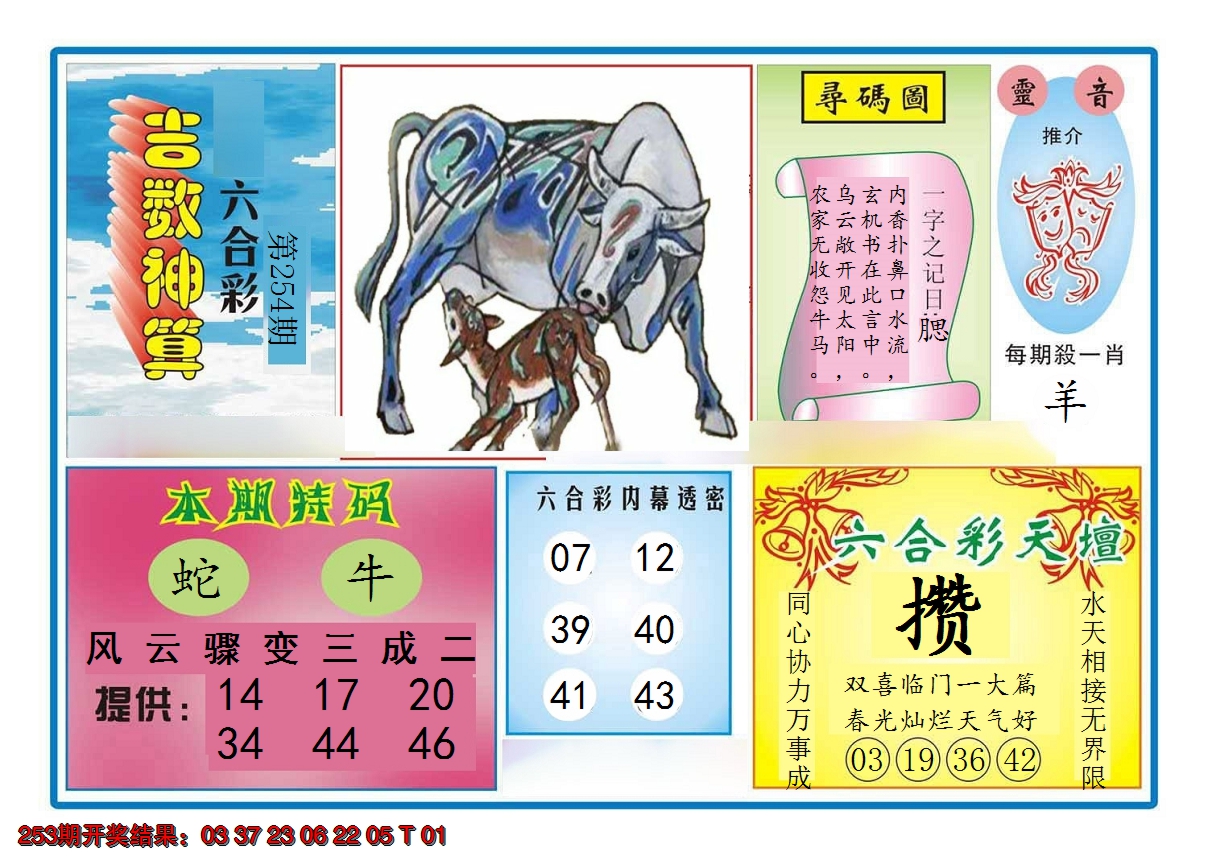 2024254期吉数神算