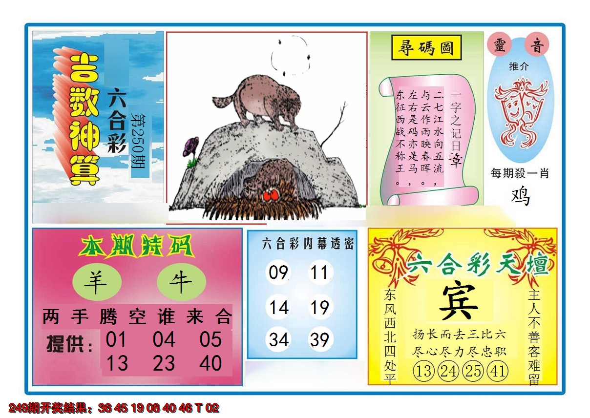 2024250期吉数神算