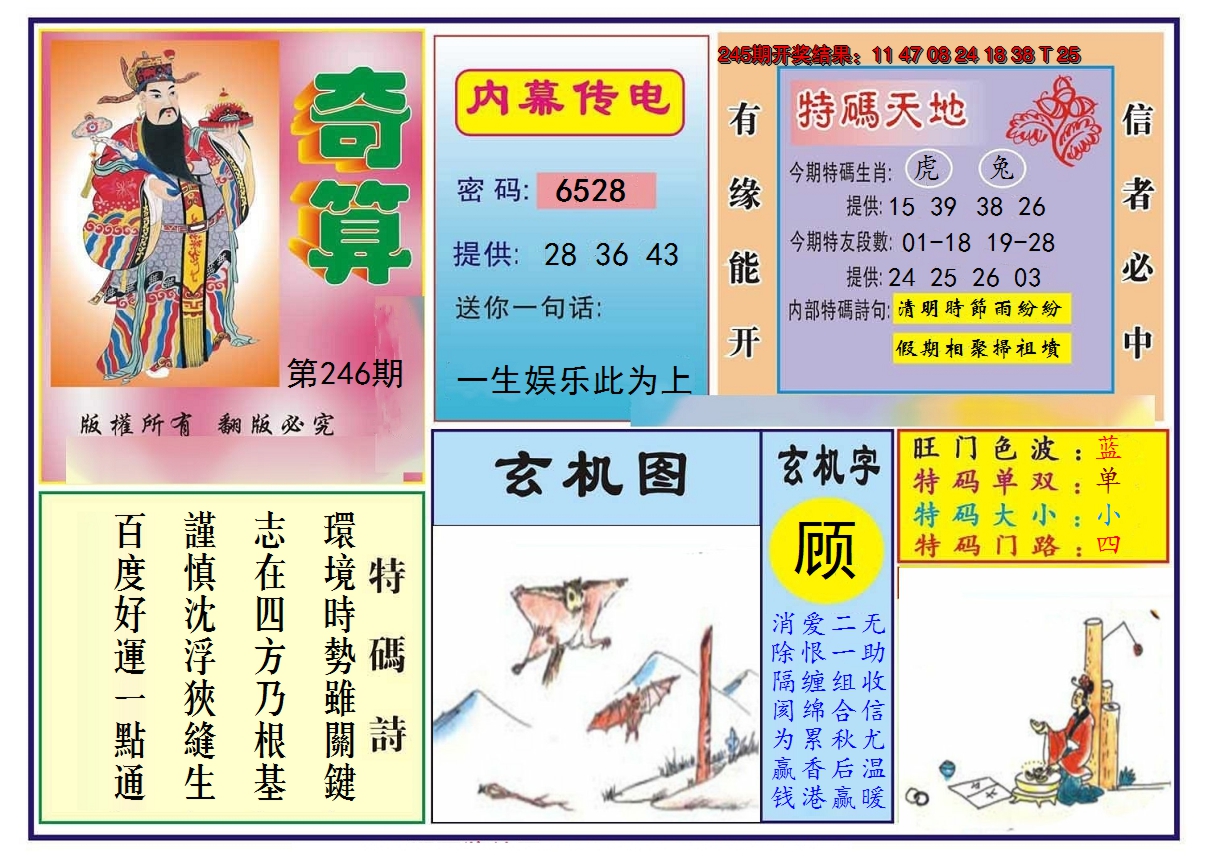 2024246期奇算