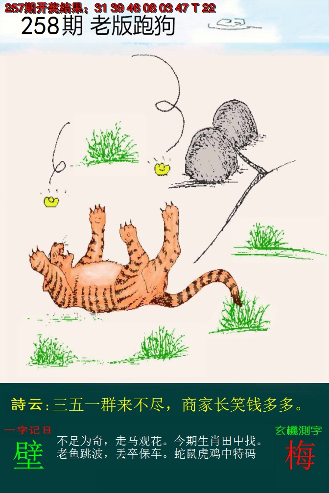 2024258期老版跑狗