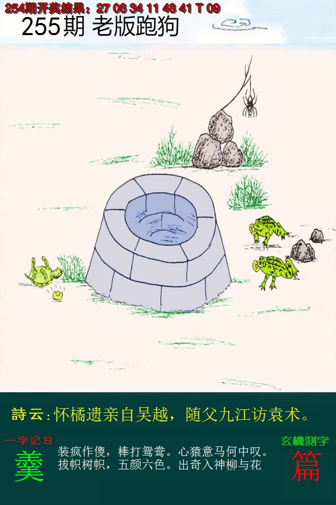 2024255期老版跑狗