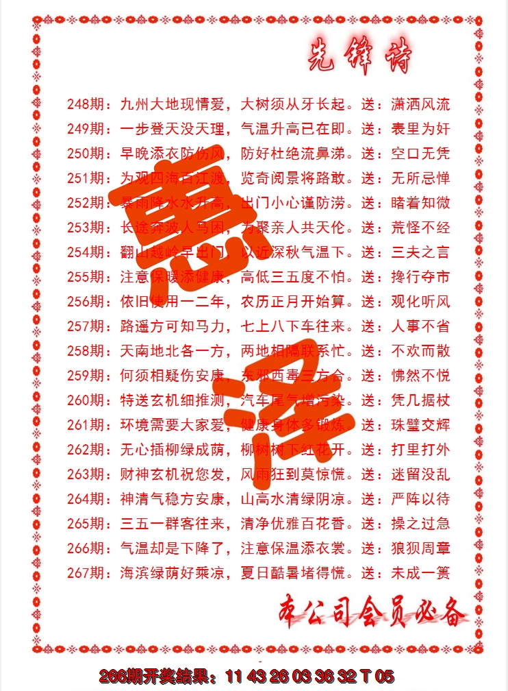 2024267期先锋诗