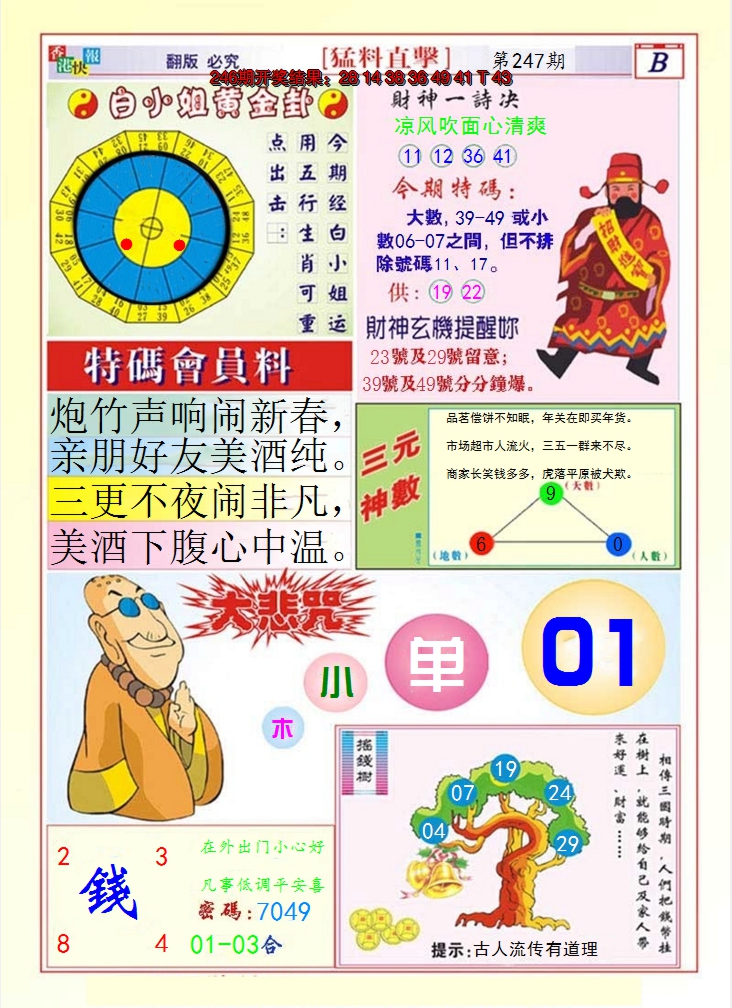 2024247期猛料直击B
