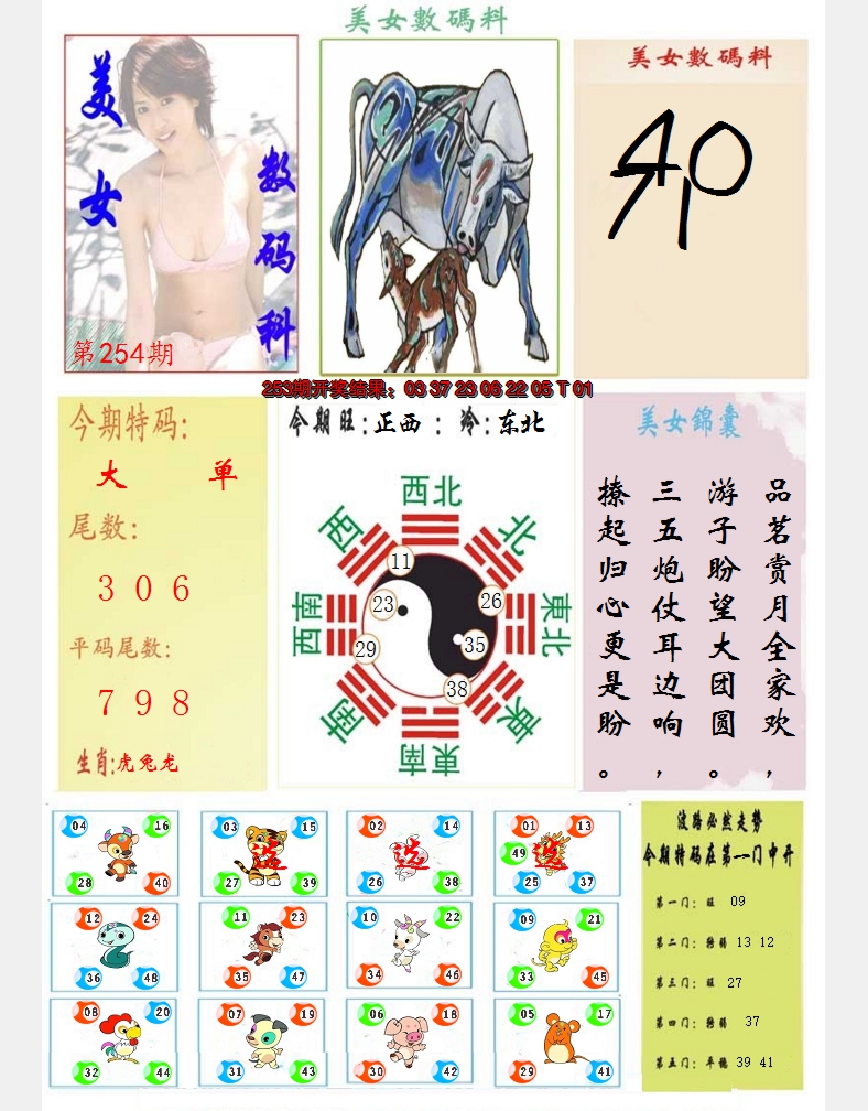 2024254期美女数码料
