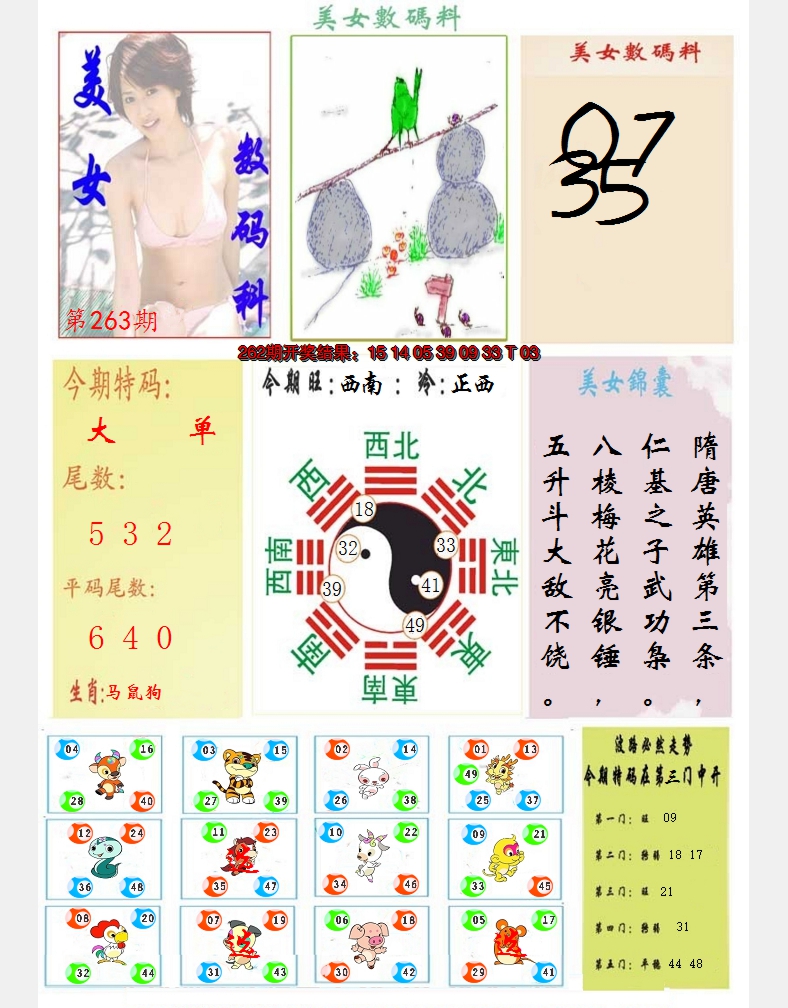 2024263期美女数码料