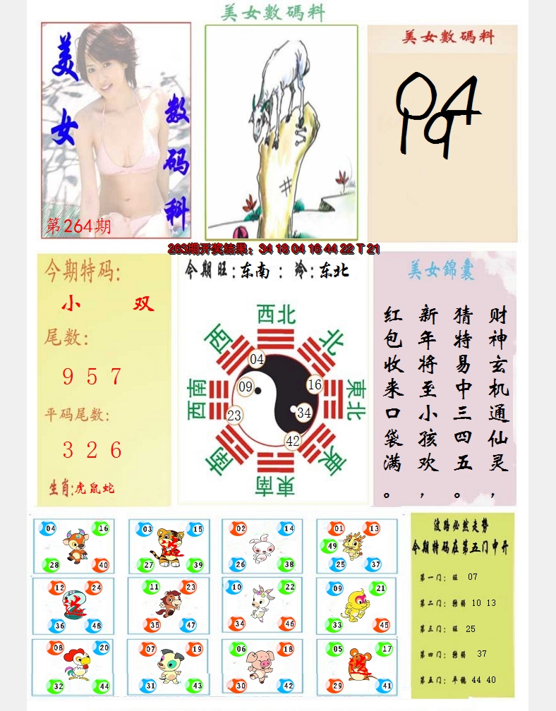 2024264期美女数码料