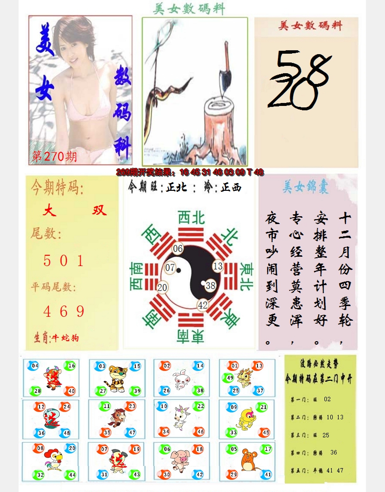 2024270期美女数码料